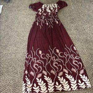 Gorgeous off the shoulder maxi dress